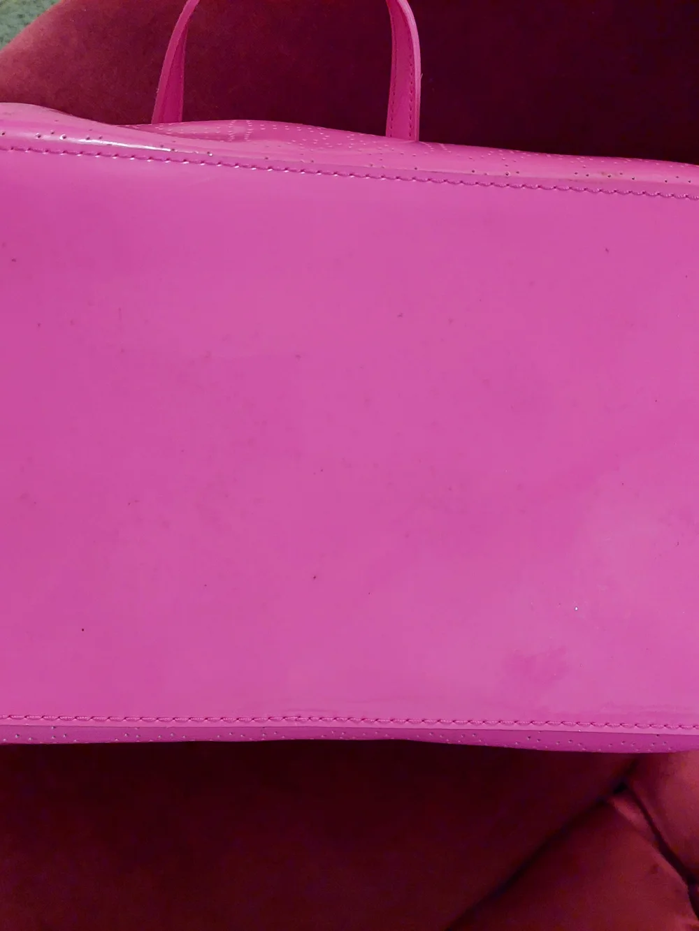 Kate Spade Bright Pink Perforated Tote